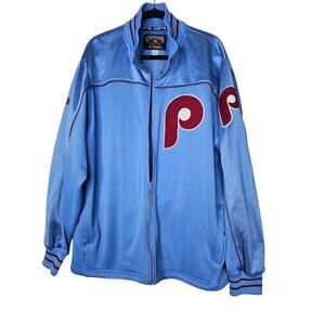 Cooperstown XL Majestic MLB Baseball Full Zip Jacket Philadelphia Phillies